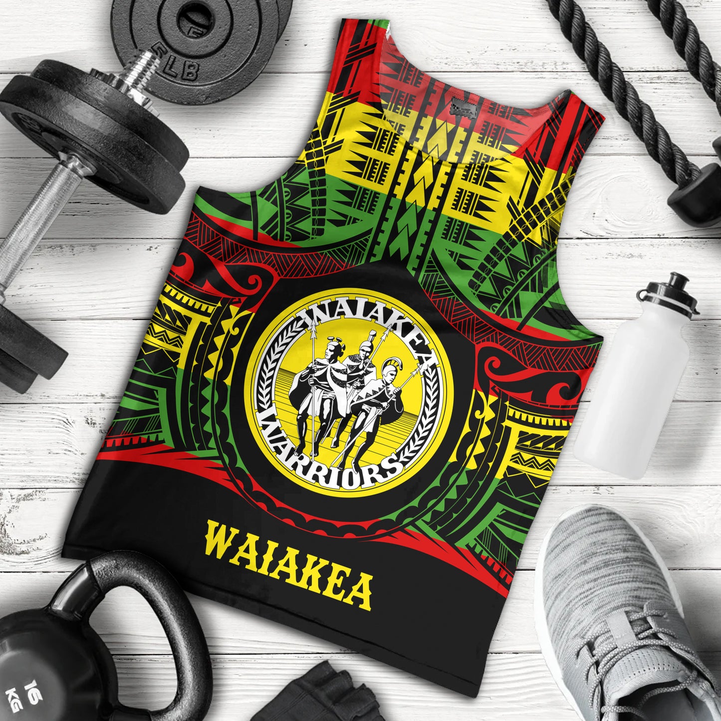Hawaii Tank Top Waiakea High School Reggae Color Polynesian