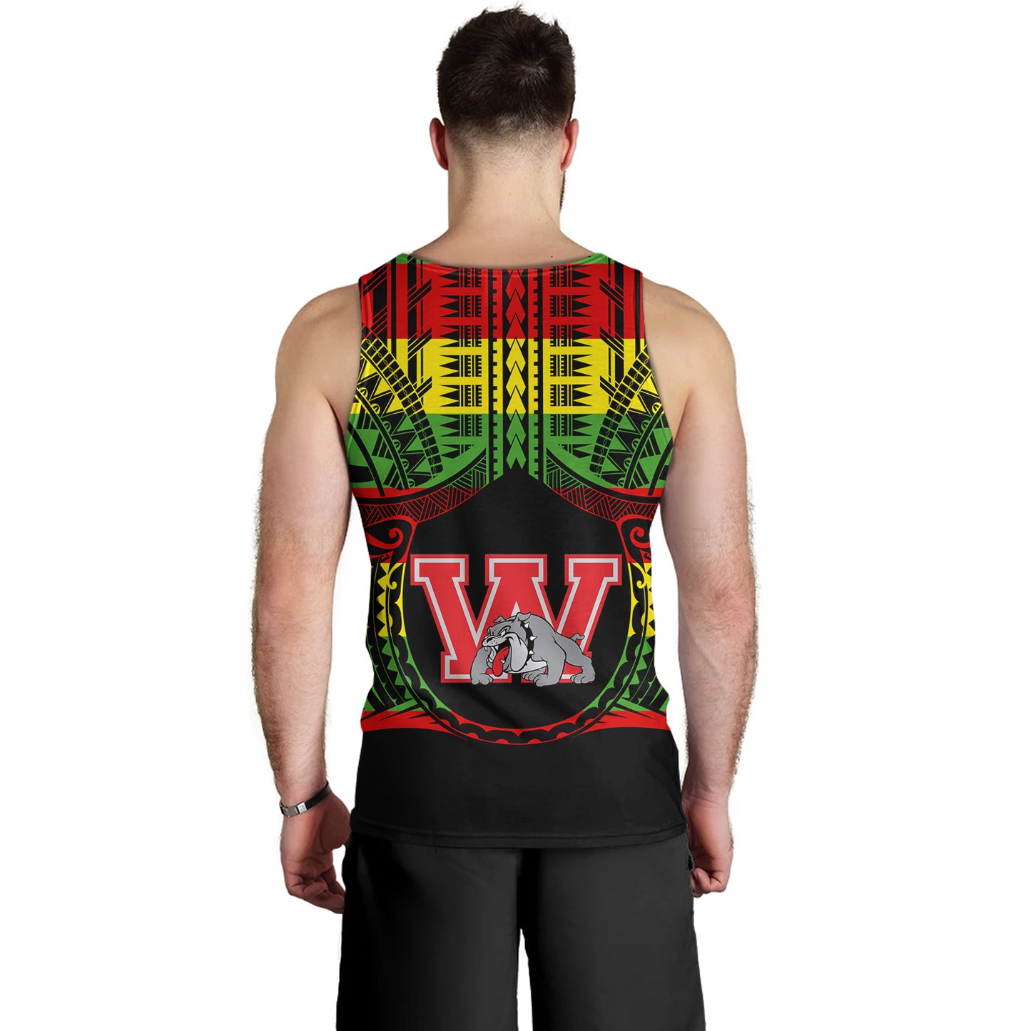 Hawaii Tank Top Waialua High and Intermediate School Reggae Color Polynesian