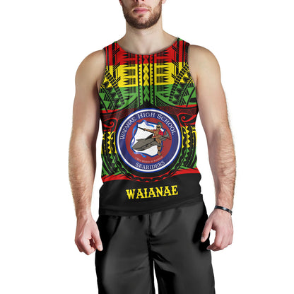 Hawaii Tank Top Waianae High School Reggae Color Polynesian