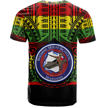 Hawaii T-Shirt Waianae High School Reggae Color Polynesian
