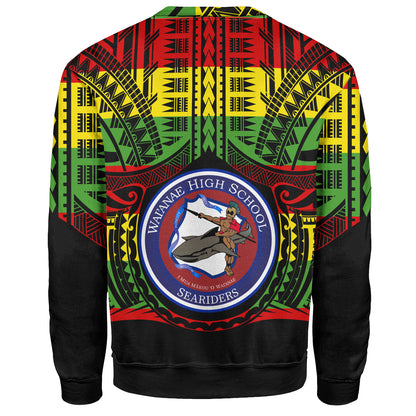 Hawaii Sweatshirt Waianae High School Reggae Color Polynesian