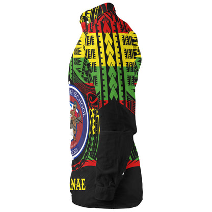 Hawaii Long Sleeve Shirt Waianae High School Reggae Color Polynesian