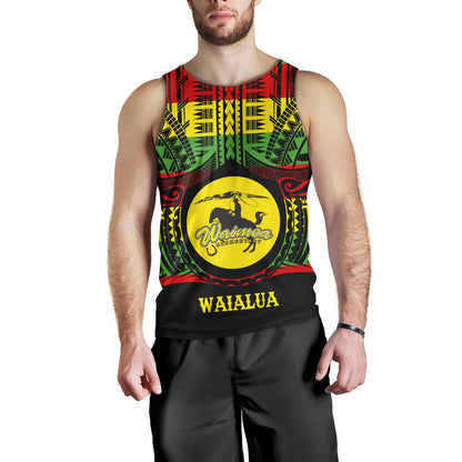 Hawaii Tank Top Waimea High School Reggae Color Polynesian