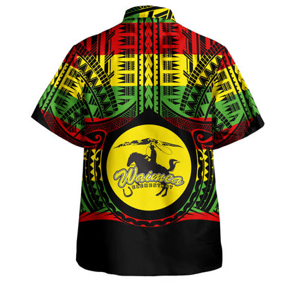 Hawaii Hawaiian Shirt Waimea High School Reggae Color Polynesian