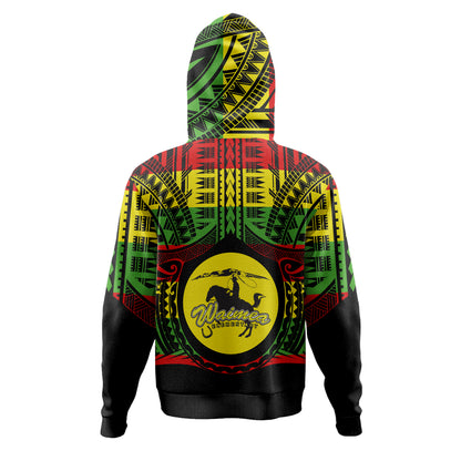 Hawaii Hoodie Waimea Elementary School Reggae Color Polynesian