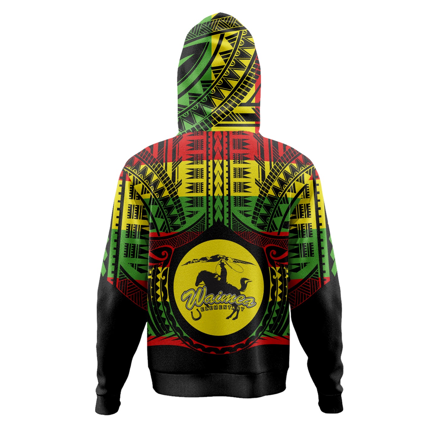 Hawaii Hoodie Waimea High School Reggae Color Polynesian