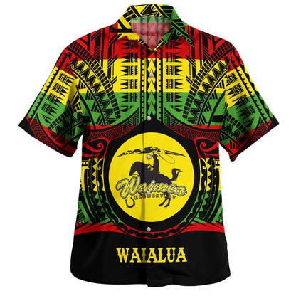 Hawaii Hawaiian Shirt Waimea High School Reggae Color Polynesian