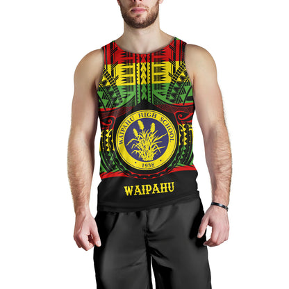 Hawaii Tank Top Waipahu High School Reggae Color Polynesian