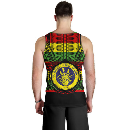 Hawaii Tank Top Waipahu High School Reggae Color Polynesian
