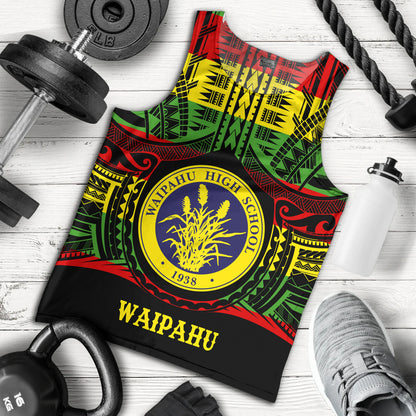 Hawaii Tank Top Waipahu High School Reggae Color Polynesian