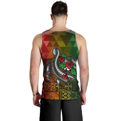 Hawaii Tank Top Lowpolly Pattern with Polynesian Motif