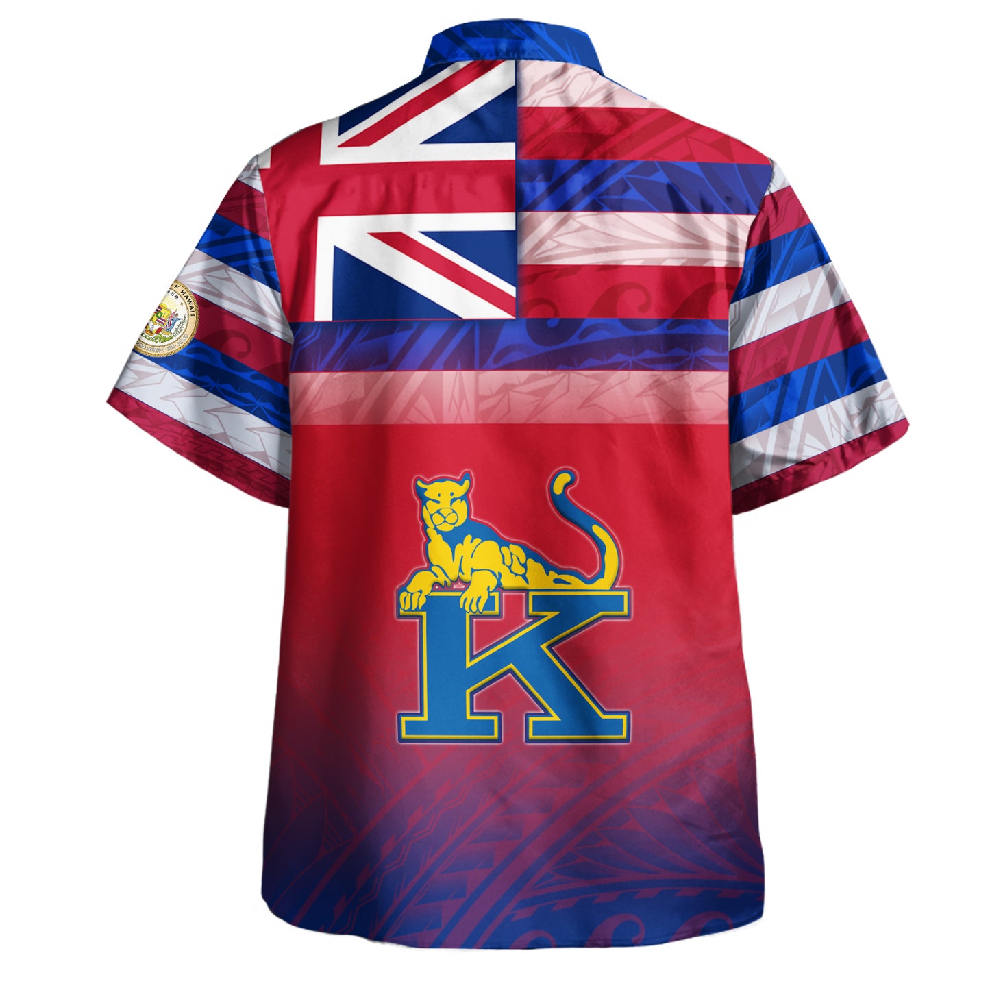 Hawaii Henry J. Kaiser High School Hawaii Shirt Flag Color With Traditional Patterns