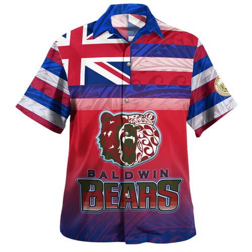 Hawaii Henry Perrine Baldwin High School Hawaii Shirt Flag Color With Traditional Patterns