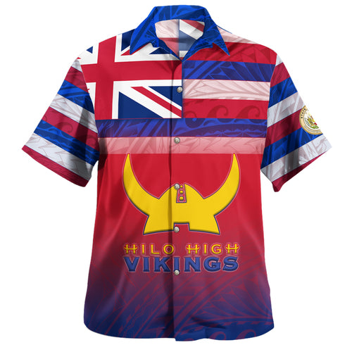 Hawaii Hilo High School Hawaii Shirt Flag Color With Traditional Patterns