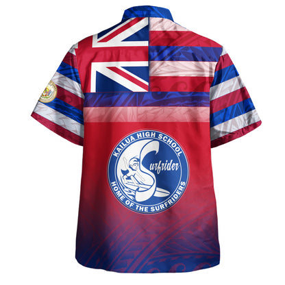 Hawaii Kailua High School Hawaii Shirt Flag Color With Traditional Patterns