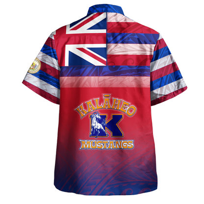 Hawaii Kalaheo High School Hawaii Shirt Flag Color With Traditional Patterns