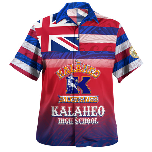 Hawaii Kalaheo High School Hawaii Shirt Flag Color With Traditional Patterns