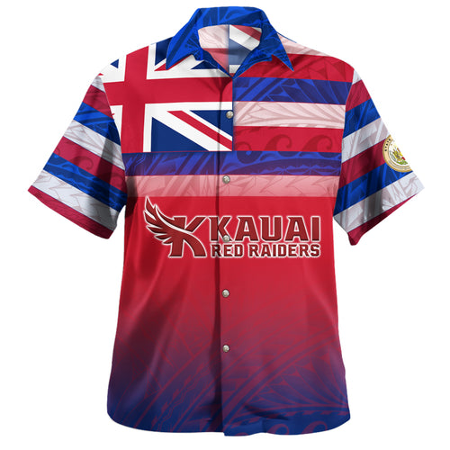Hawaii Kauai High School Hawaii Shirt Flag Color With Traditional Patterns