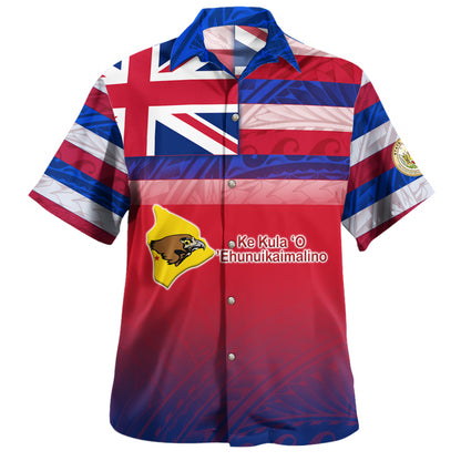 Hawaii Ke Kula o Ehunuikaimalino High School Hawaii Shirt Flag Color With Traditional Patterns
