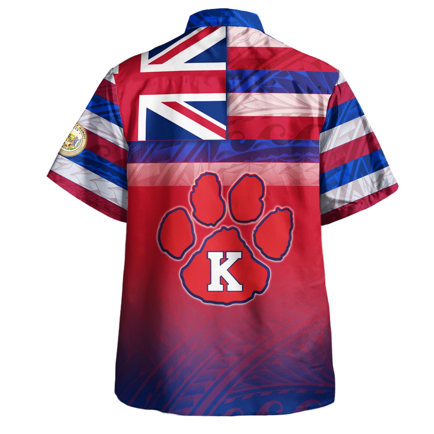 Hawaii Keaau High School Hawaii Shirt Flag Color With Traditional Patterns