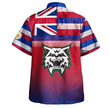 Hawaii Konawaena High School Hawaii Shirt Flag Color With Traditional Patterns