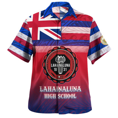 Hawaii Lahainaluna High School Hawaii Shirt Flag Color With Traditional Patterns