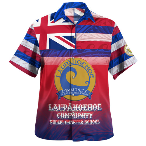 Hawaii Laupahoehoe Community Public Charter School Hawaii Shirt Flag Color With Traditional Patterns