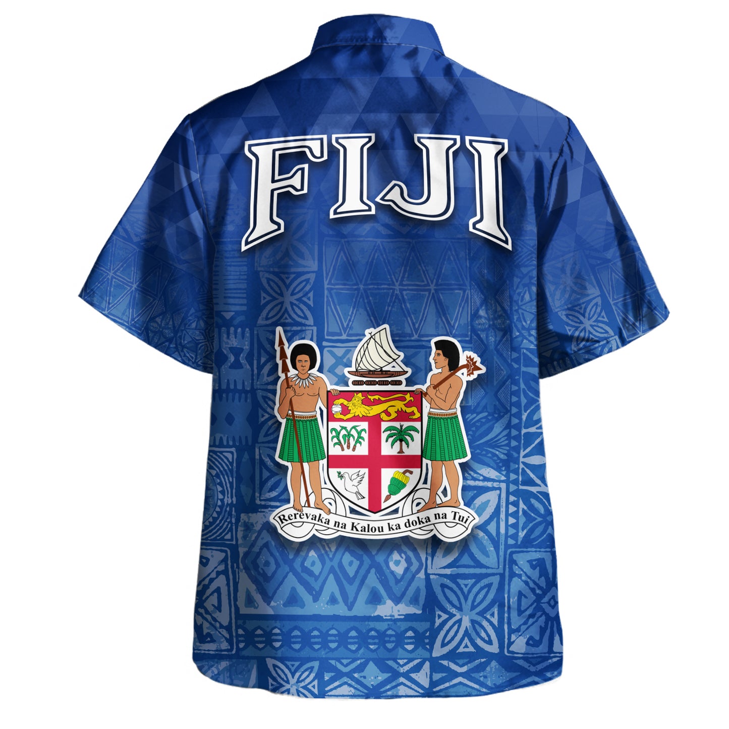 Fiji Hawaiian Shirt Polynesian Tattoo Style