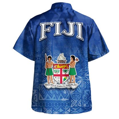 Fiji Hawaiian Shirt Polynesian Tattoo Style