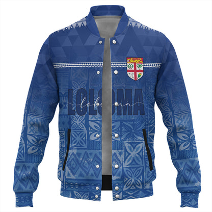 Fiji Baseball Jacket Loloma Fijian Love Polynesian