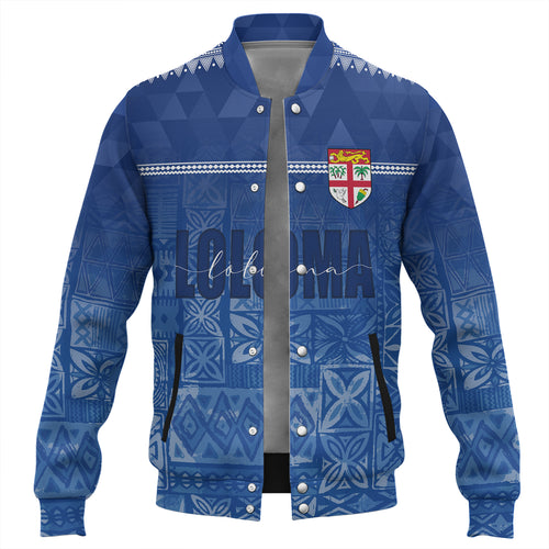 Fiji Baseball Jacket Loloma Fijian Love Polynesian