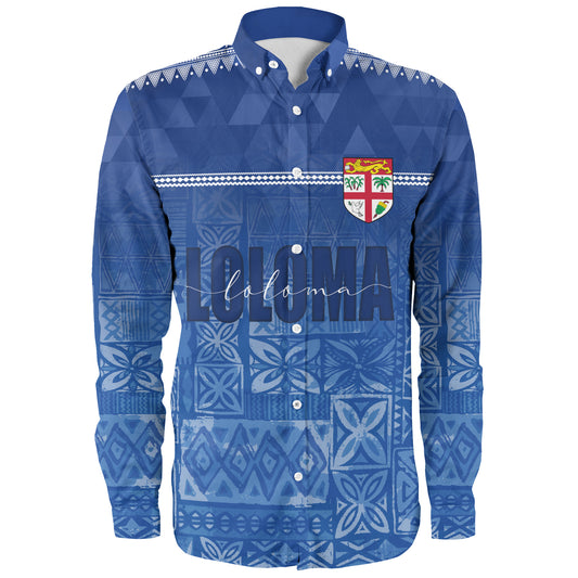 Fiji Long Sleeve Shirt Loloma Fijian Love Polynesian