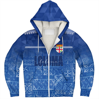 Fiji Sherpa Hoodie Loloma Fijian Love Polynesian