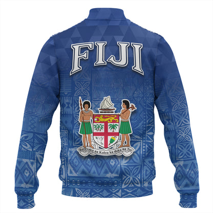 Fiji Baseball Jacket Loloma Fijian Love Polynesian