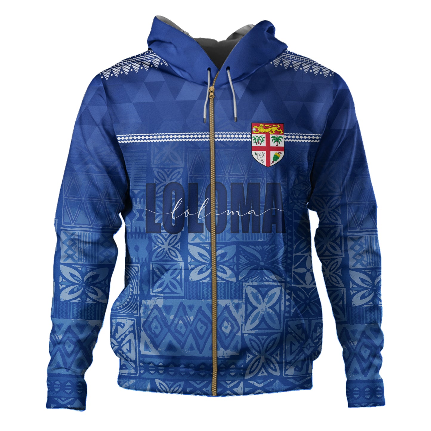 Fiji Hoodie Loloma Fijian Love Polynesian