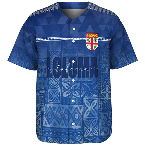 Fiji Baseball Shirt Loloma Fijian Love Polynesian