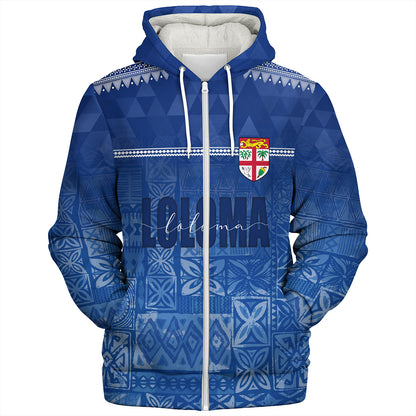 Fiji Sherpa Hoodie Loloma Fijian Love Polynesian
