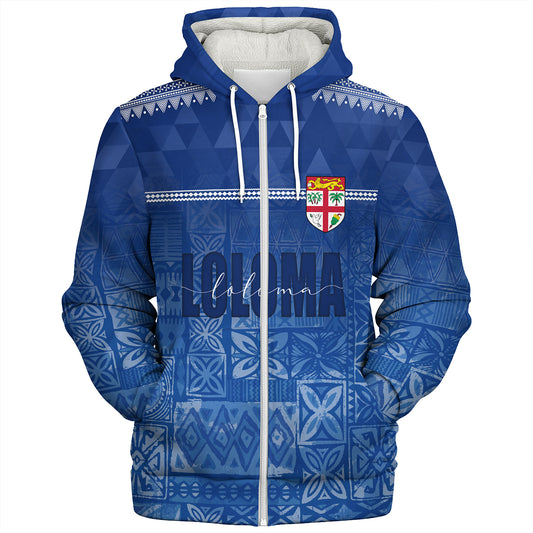 Fiji Sherpa Hoodie Loloma Fijian Love Polynesian
