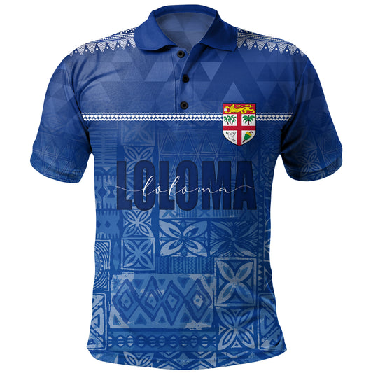 Fiji Polo Shirt Loloma Fijian Love Polynesian