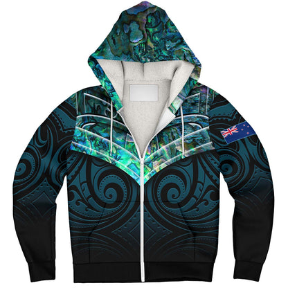 New Zealand Sherpa Hoodie NZ Warriors PÄua Style
