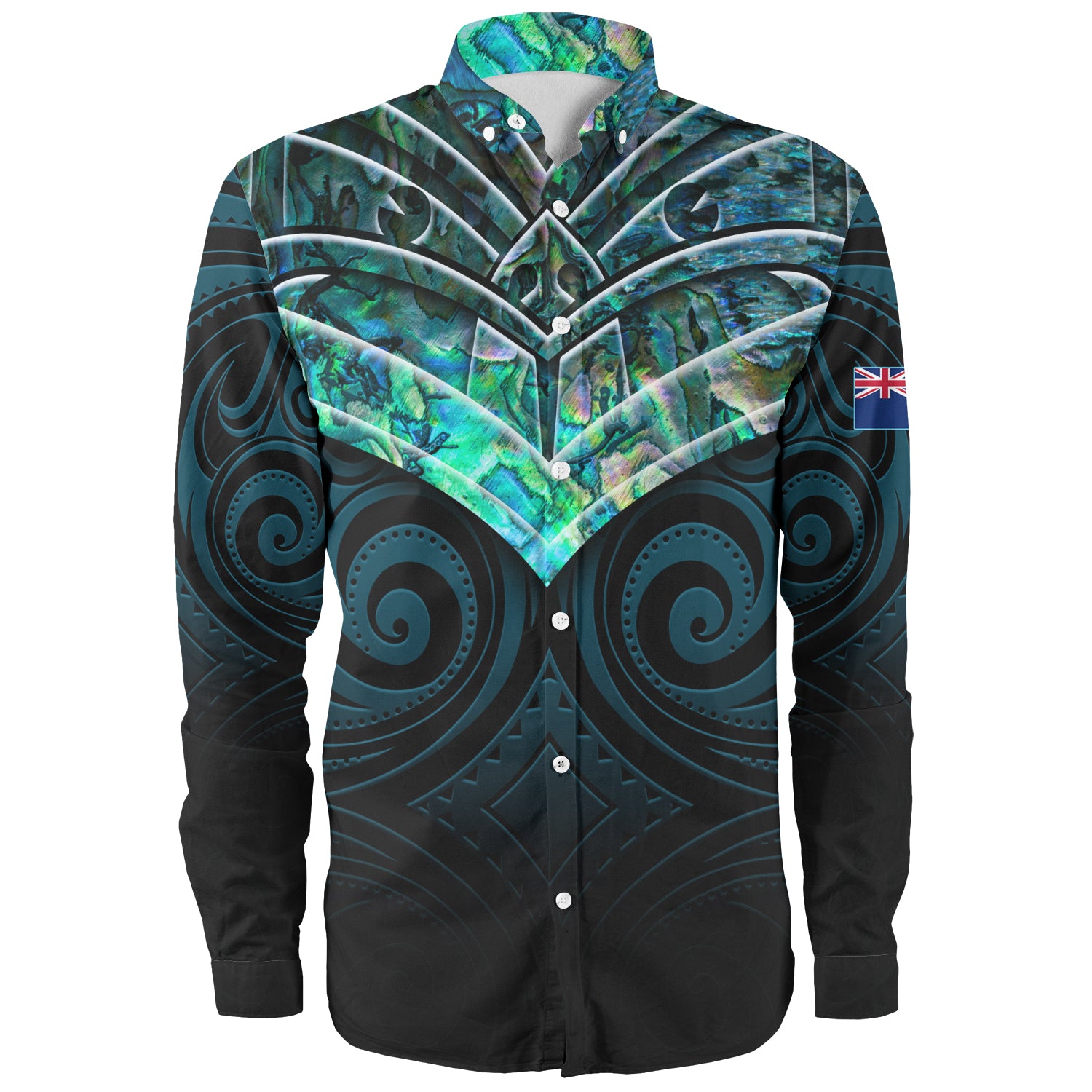 New Zealand Long Sleeve Shirt NZ Warriors PÄua Style