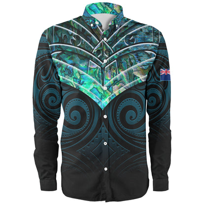 New Zealand Long Sleeve Shirt NZ Warriors PÄua Style