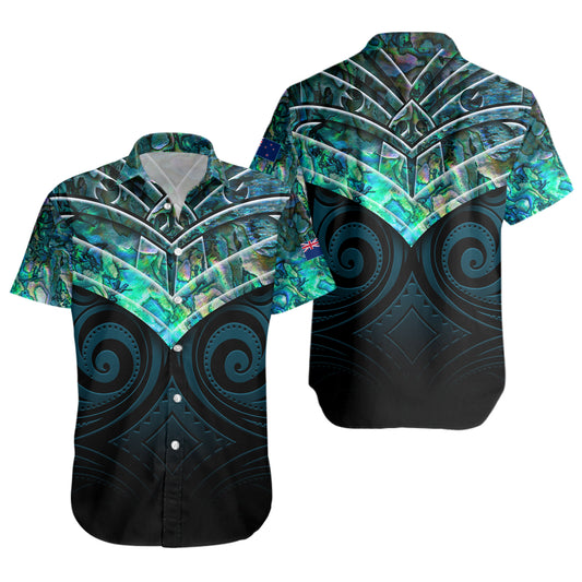 New Zealand Short Sleeve Shirt NZ Warriors PÄua Style
