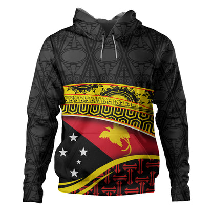 Papua New Guinea Custom Personalized Hoodie With Tribal Motif Independence Day 2023