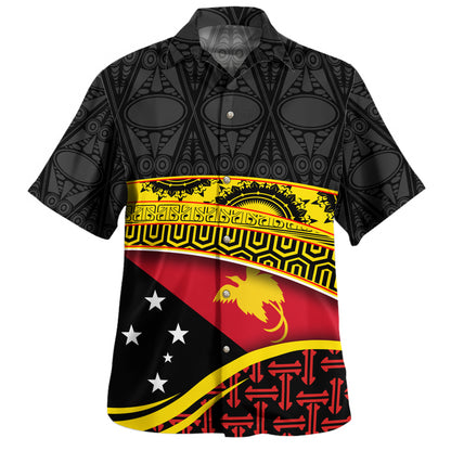 Papua New Guinea Custom Personalized Hawaiian Shirt With Tribal Motif
