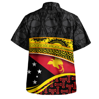Papua New Guinea Custom Personalized Hawaiian Shirt With Tribal Motif