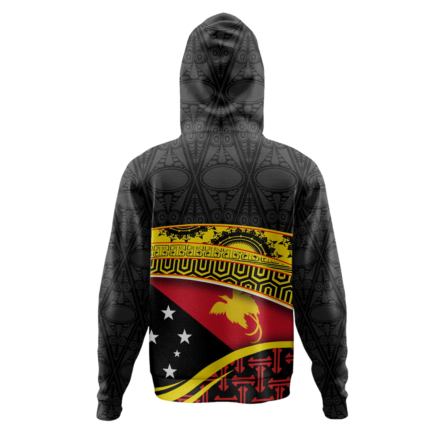 Papua New Guinea Custom Personalized Hoodie With Tribal Motif Independence Day 2023