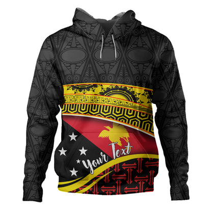 Papua New Guinea Custom Personalized Hoodie With Tribal Motif Independence Day 2023