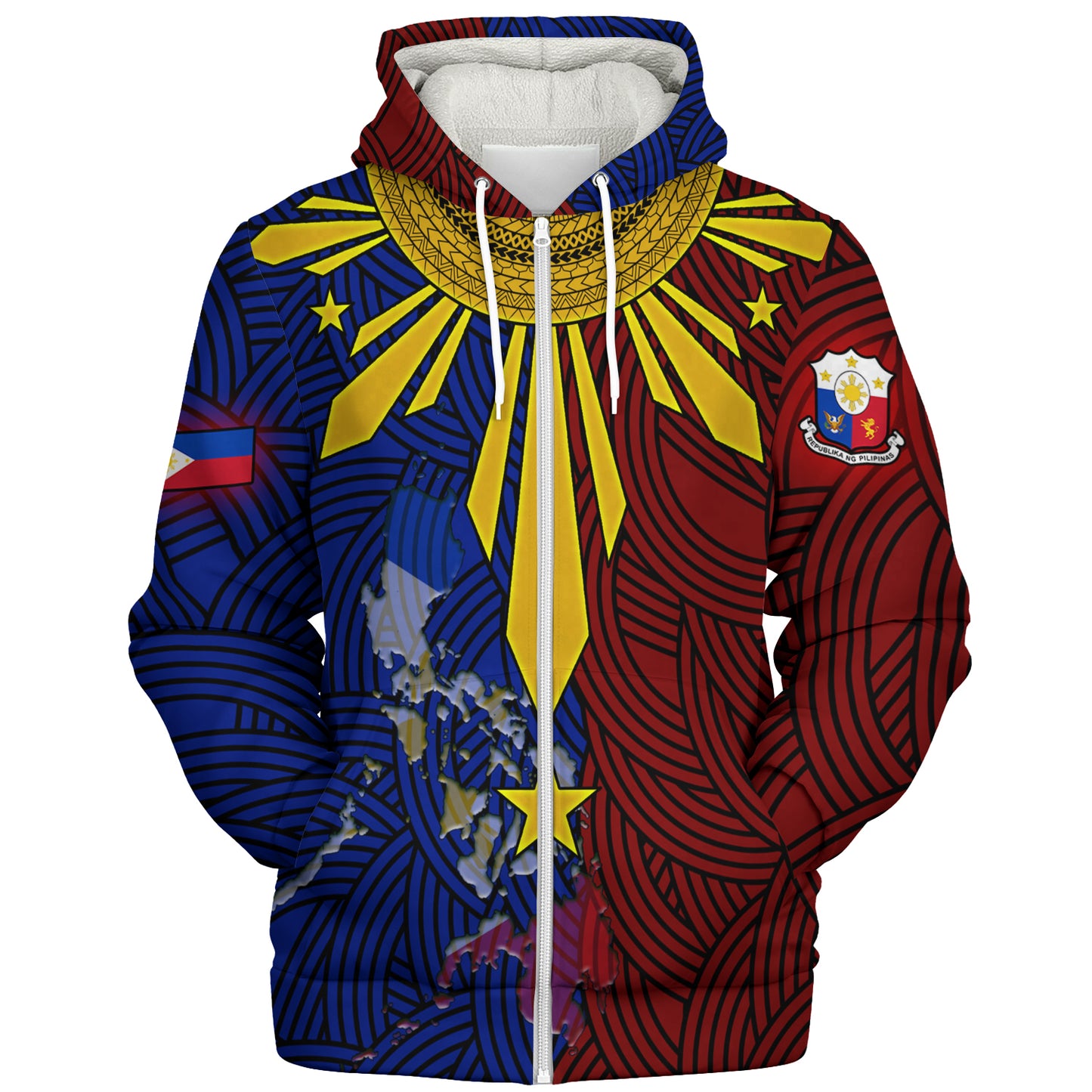 Philippines Filipinos Sherpa Hoodie Beautiful Philippines Sunshine Style