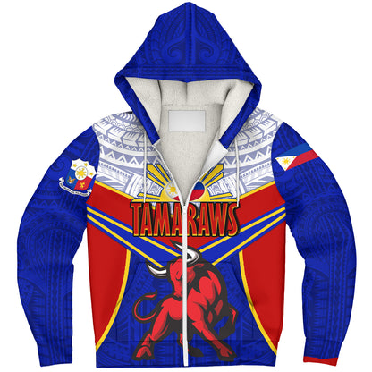 Philippines Filipinos Sherpa Hoodie Tamaraws Mascot Sport Style